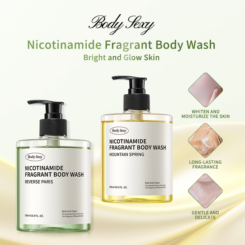 BodySexy Niacinamide Whitening Fragrance  Body Wash Shower Gel (Gift Set)